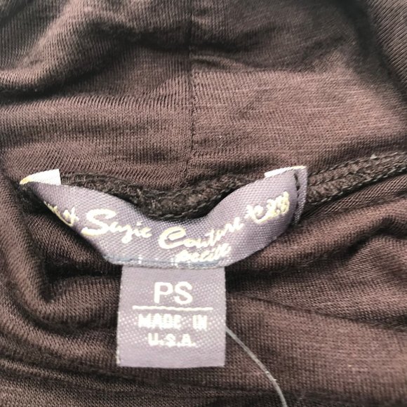 Suzie Couture Women's Turtle Neck Top Petite Small Brown New With Tags - Picture 4 of 13